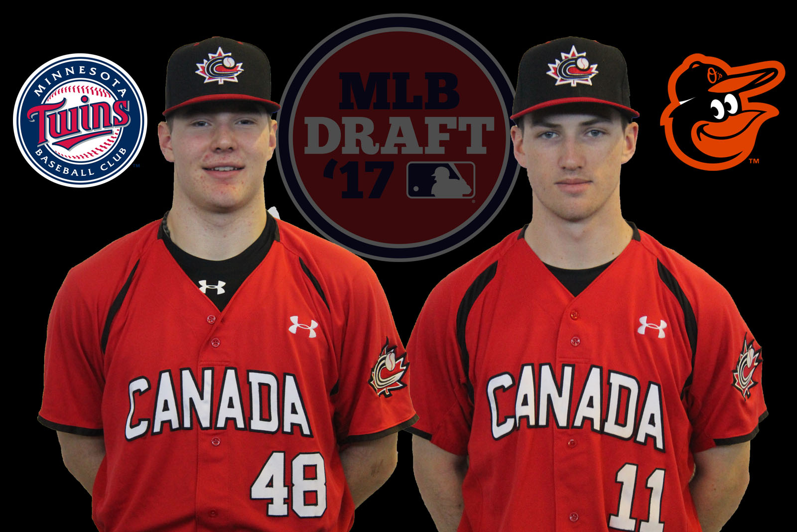 Baseball Canada Leach and Hall taken on Day 1 of 2017 MLB Draft